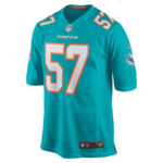 Brennan Scarlett 57 Miami Dolphins Men Game Jersey - Aqua