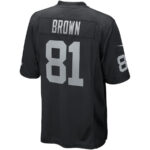 Tim Brown 81 Las Vegas Raiders Men Game Retired Jersey - Black