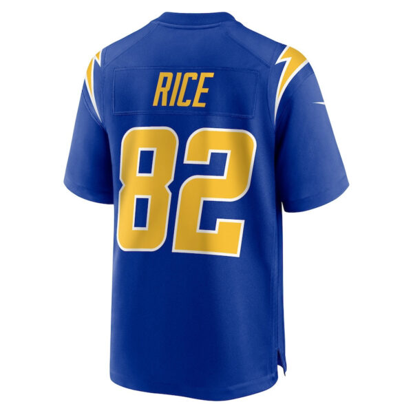 Brenden Rice 82 Los Angeles Rams 2024 NFL Draft 2nd Alternate Game Jersey - Royal