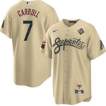 Corbin Carroll 7 Arizona Diamondbacks 2023 World Series Men Jersey - Gold