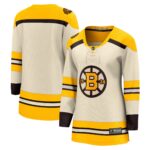 Boston Bruins Fanatics Women's 100th Anniversary Premier Breakaway Jersey - Cream