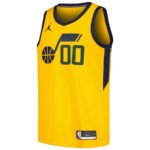 Jordan Clarkson 00 Utah Jazz Swingman Player Jersey - Statement Edition - Yellow