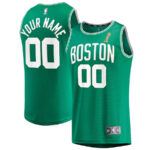 Boston Celtics 2024 FINALS CHAMPIONS Jersey Customized - Kelly Green - Icon Edition