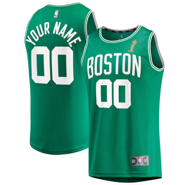 Boston Celtics 2024 FINALS CHAMPIONS Jersey Customized - Kelly Green - Icon Edition