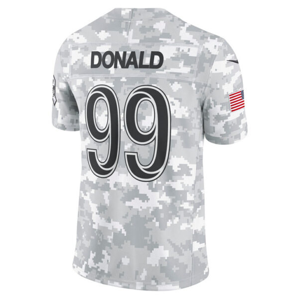 Aaron Donald Los Angeles Rams 2024 Salute to Service Retired Player Limited Jersey - Arctic Camo