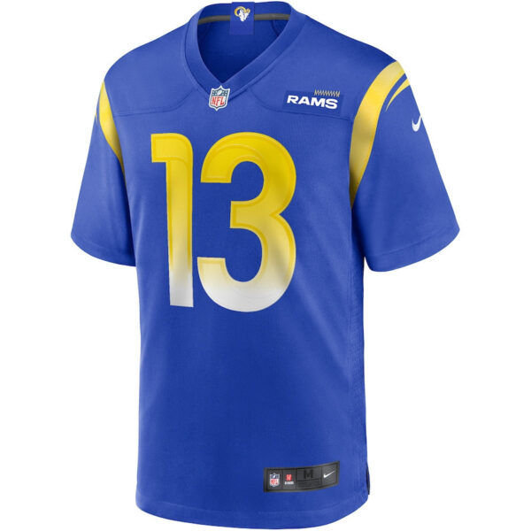 Kurt Warner 13 Los Angeles Rams Men Game Retired Jersey - Royal