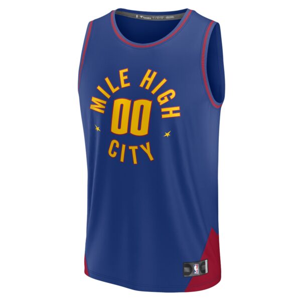 Denver Nuggets Fanatics 2022/23 Fast Break Custom Replica Jersey - Blue - Statement Edition