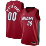 Miami Heat Jordan Brand Swingman Custom Jersey - Statement Edition - Red