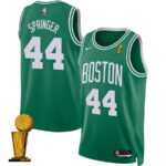 Jaden Springer 44 Boston Celtics 2024 FINALS CHAMPIONS Jersey - Icon Edition - Kelly Green