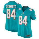 Anthony Schwartz 84 Miami Dolphins Game Women Jersey - Aqua