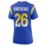 Kamren Kinchens 26 Los Angeles Rams Game Women Jersey - Royal