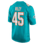 Duke Riley 45 Miami Dolphins Men Game Jersey - Aqua