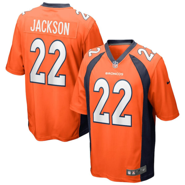 Kareem Jackson 22 Denver Broncos Men Game Jersey - Orange