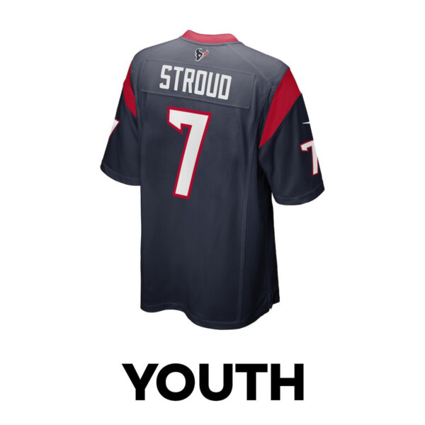 C.J. Stroud 7 Houston Texans The Gunslinger Game YOUTH Jersey - Navy