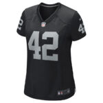 Ronnie Lott 42 Las Vegas Raiders Women Game Retired Jersey - Black