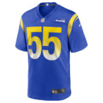 Brian Allen 55 Los Angeles Rams Men Game Jersey - Royal