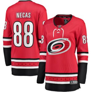 Martin Necas Carolina Hurricanes Fanatics Women's Alternate Breakaway Player Jersey - Red