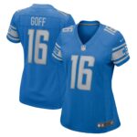 Jared Goff Detroit Lions  Women's Player Game Jersey - Blue