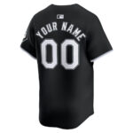 Chicago White Sox Alternate Limited Custom Men Jersey - Black