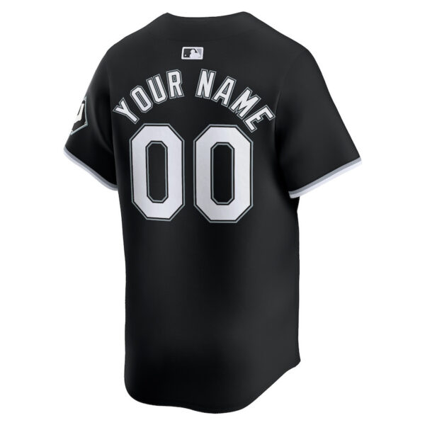 Chicago White Sox Alternate Limited Custom Men Jersey - Black