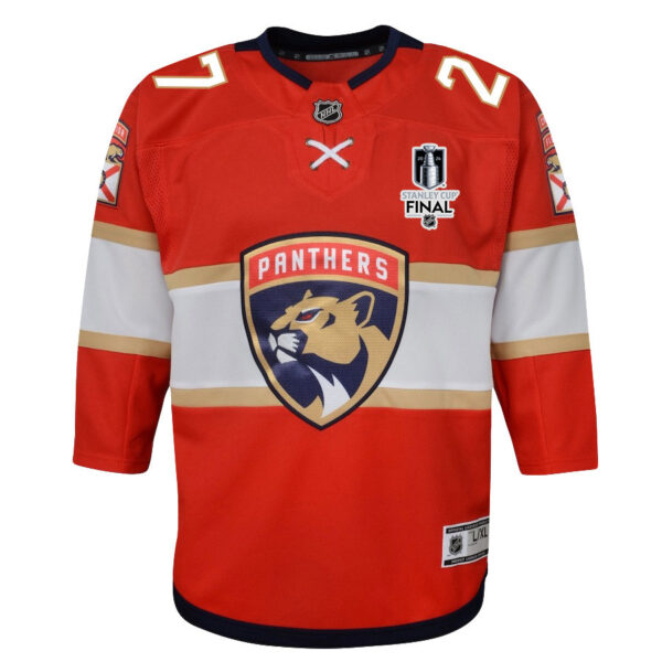 Eetu Luostarinen 27 Florida Panthers 2024 STANLEY CUP Final Youth Home Breakaway Jersey - Red