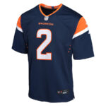 Patrick Surtain II 2 Denver Broncos Alternate Game YOUTH Jersey - Navy