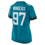 Henry Mondeaux 97 Jacksonville Jaguars Women Game Jersey - Teal