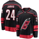 Seth Jarvis Carolina Hurricanes Fanatics Home Breakaway Jersey - Black