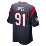 Roy Lopez 91 Houston Texans Men Game Jersey - Navy