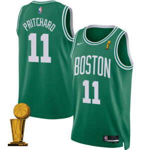 Payton Pritchard 11 Boston Celtics 2024 FINALS CHAMPIONS Jersey - Icon Edition - Kelly Green