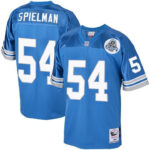 Chris Spielman 54 Detroit Lions 1993 Throwback Men Game Jersey - Blue