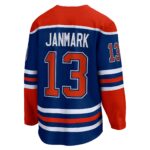 Mattias Janmark Edmonton Oilers Fanatics Home Breakaway Jersey - Royal