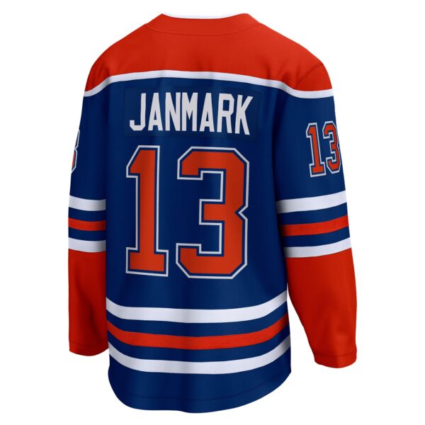 Mattias Janmark Edmonton Oilers Fanatics Home Breakaway Jersey - Royal