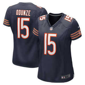 Rome Odunze 15 Chicago Bears Women's Game Jersey - Navy
