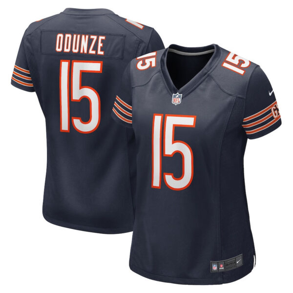 Rome Odunze 15 Chicago Bears Women's Game Jersey - Navy