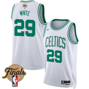 Derrick White 29 Boston Celtics 2024 FINALS PATCH Swingman Jersey - Association Edition - White