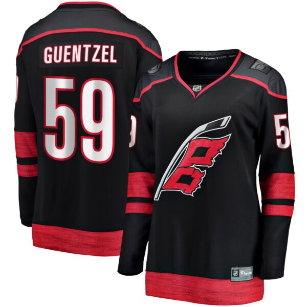 Jake Guentzel Carolina Hurricanes Fanatics Women's Home Breakaway Jersey - Black