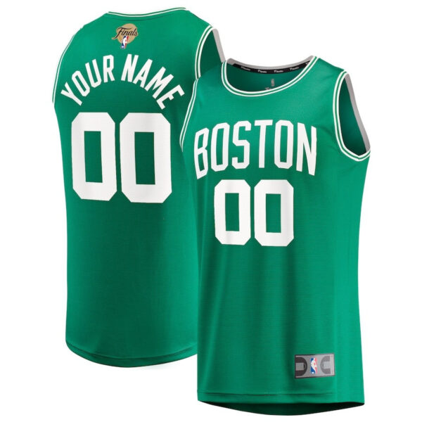 Boston Celtics 2024 NBA Finals Custom Name Fast Break Jersey - Kelly Green - Icon Edition