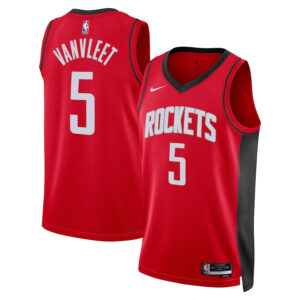 Fred VanVleet 5 Houston Rockets 2023/24 Icon Edition Swingman Jersey - Red
