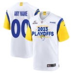 Los Angeles Rams Vamos Rams 2023 Playoffs Game Men Custom Jersey - White