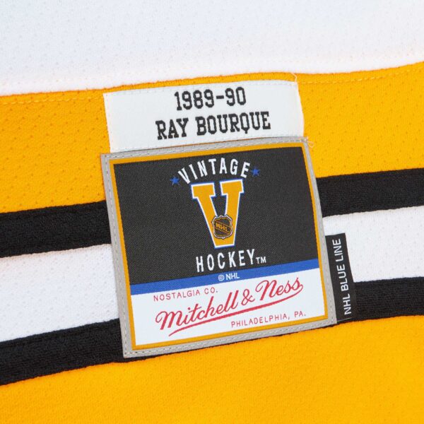 Ray Bourque Boston Bruins Mitchell & Ness Captain Patch 1989/90 Blue Line Player Jersey - White