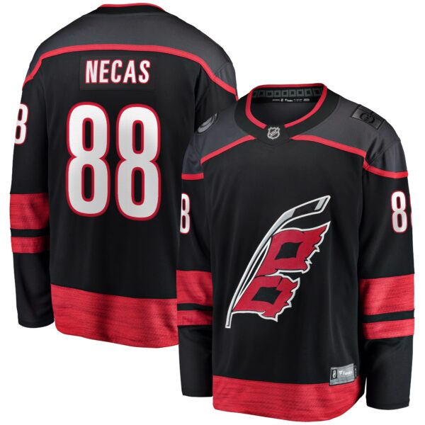 Martin Necas Carolina Hurricanes Fanatics Home Breakaway Jersey - Black