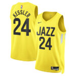 Walker Kessler 24 Utah Jazz Unisex Swingman Jersey - Icon Edition - Gold