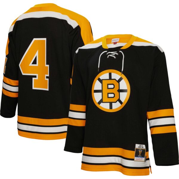 Bobby Orr Boston Bruins Mitchell & Ness  1971/72 Blue Line Player Jersey - Black