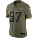Joey Bosa Los Angeles Chargers 2022 Salute To Service Limited Jersey - Olive