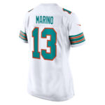 Dan Marino 13 Miami Dolphins Women Retired Jersey - White