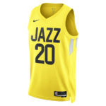 John Collins 20 Utah Jazz Unisex Swingman Jersey - Icon Edition - Gold