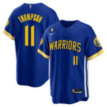 Klay Thompson 11 Golden State Warriors Baseball Men Jersey - Royal