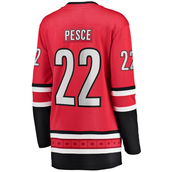 Brett Pesce Carolina Hurricanes Fanatics Women's Alternate Breakaway Player Jersey - Red