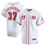 Tyler Stephenson 37 Cincinnati Reds Home Limited Player Men Jersey - White